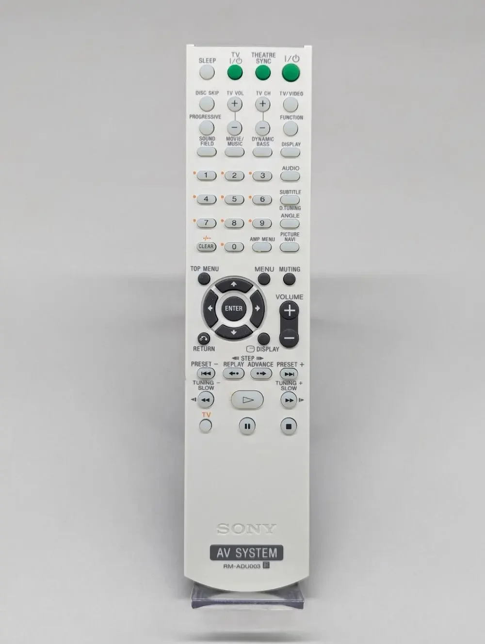 Sony AV System Remote Control RM-ADU003 OEM Replacement Tested